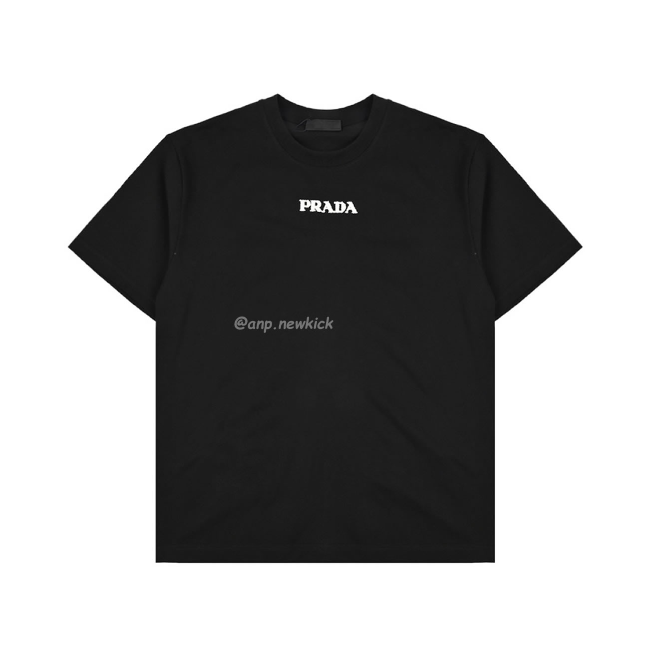 Prada 24ss 3d Toothbrush Embroidered Short Sleeves T Shirt (7) - newkick.org